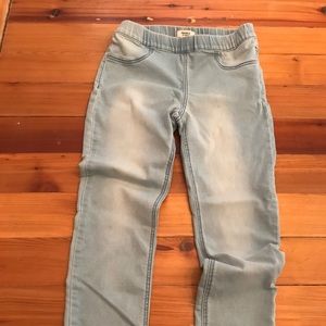 Elastic waist skinny jeans